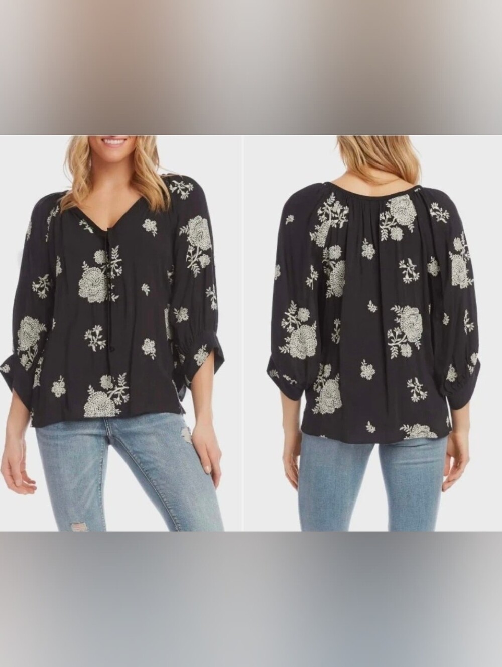 Karen Kane Embroider Top
